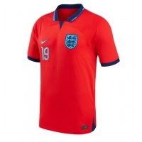 Camiseta Inglaterra Mason Mount #19 Visitante Equipación Mundial 2022 manga corta